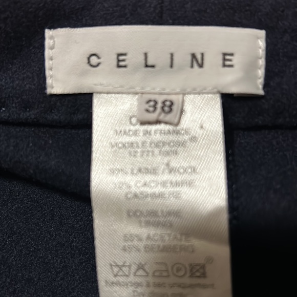 CELENE! Navy wool and cashmere skirt! Size 38 - Picture 2 of 4